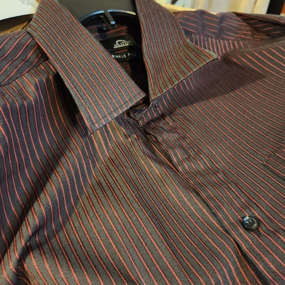 HILLTOP WRINKLE FREE MEN'S LONG SLEEVE SHIRT  XL #1464 - Picture 10 of 15